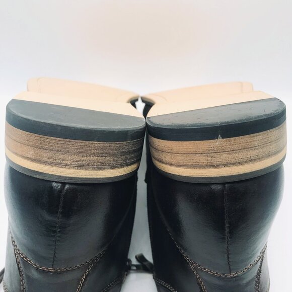 Steve Madden Jabbar Dk Brown Leather Boots, Cap Toe & Side Zip Men\'s Size 11 EUC main image 11